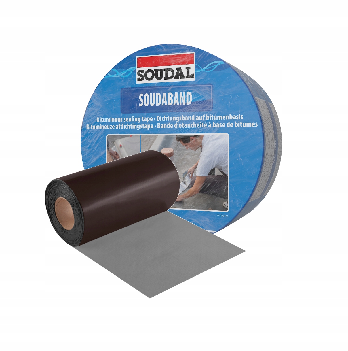 SOUDAL TAŚMA DEKARSKA BRĄZOWA BITUMICZNA USZCZELNIAJĄCA DACH 300MM 10M