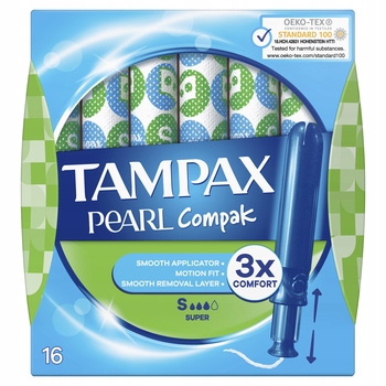 

Tampax Pearl Compak Tampony z aplikatorem 16 szt.