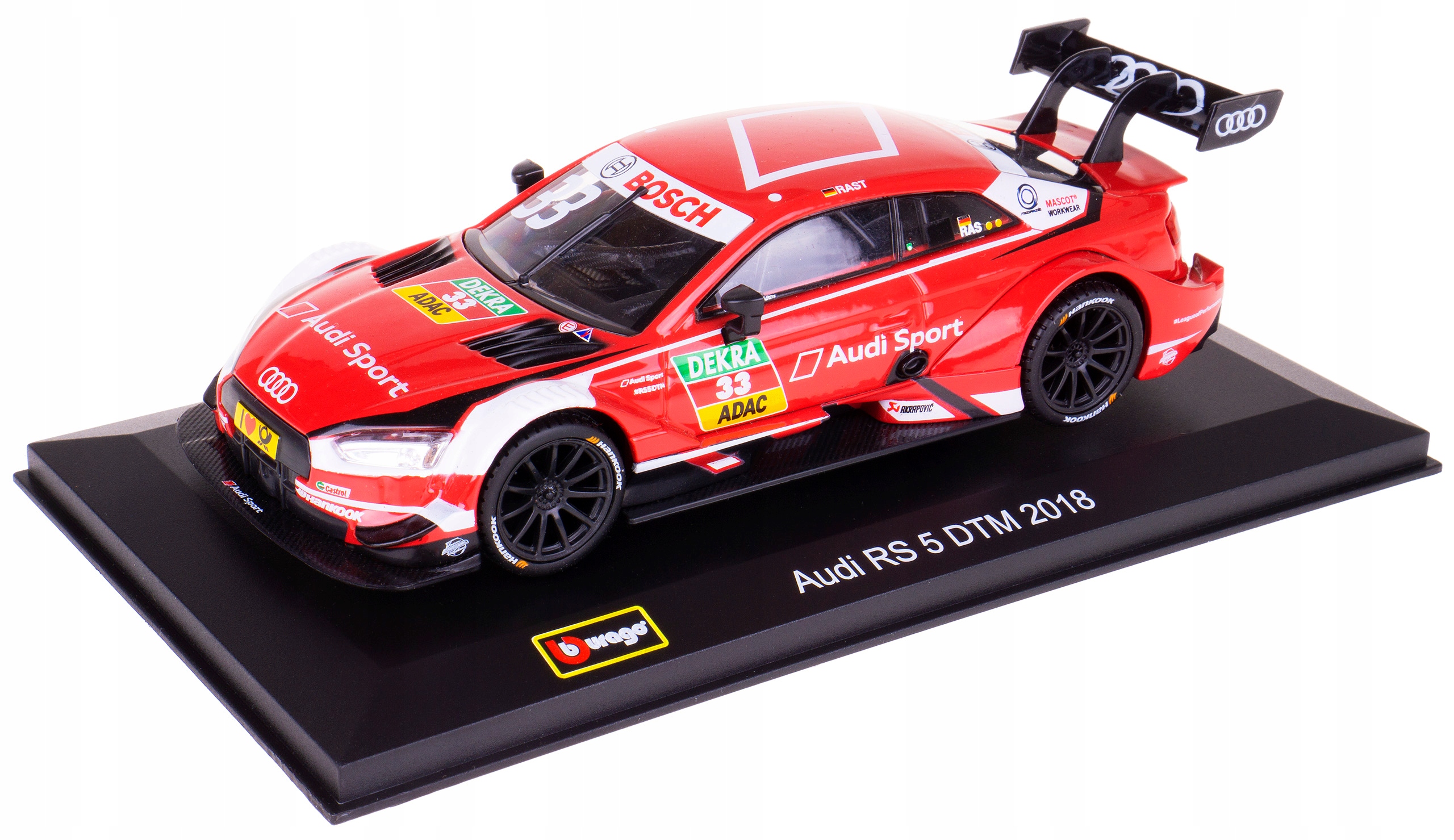 

Audi RS5 Dtm 2018 Rene Rast Model Bburago 1:32