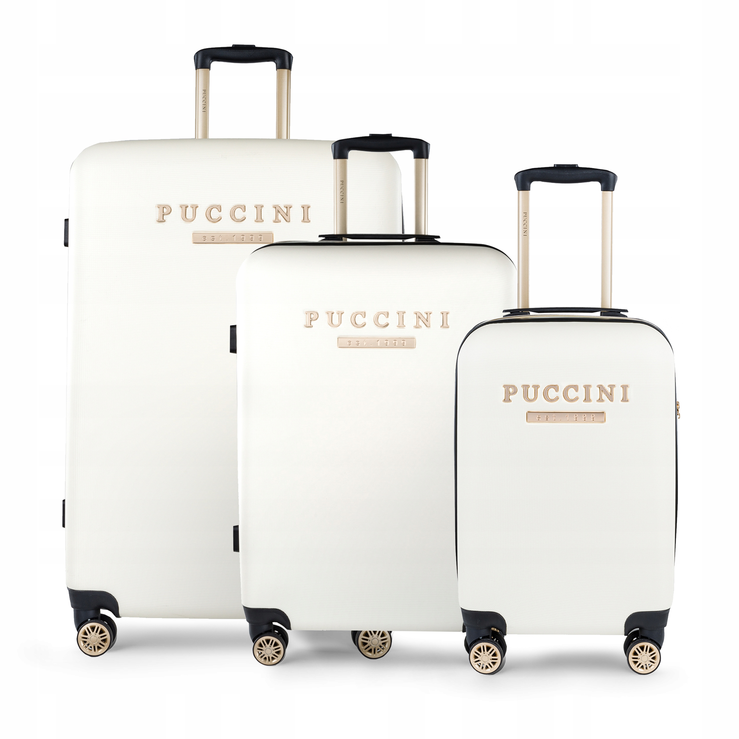 Puccini Zestaw Komplet Walizek Podróżnych Abs Na Kółkach 3w1 ABS017 0