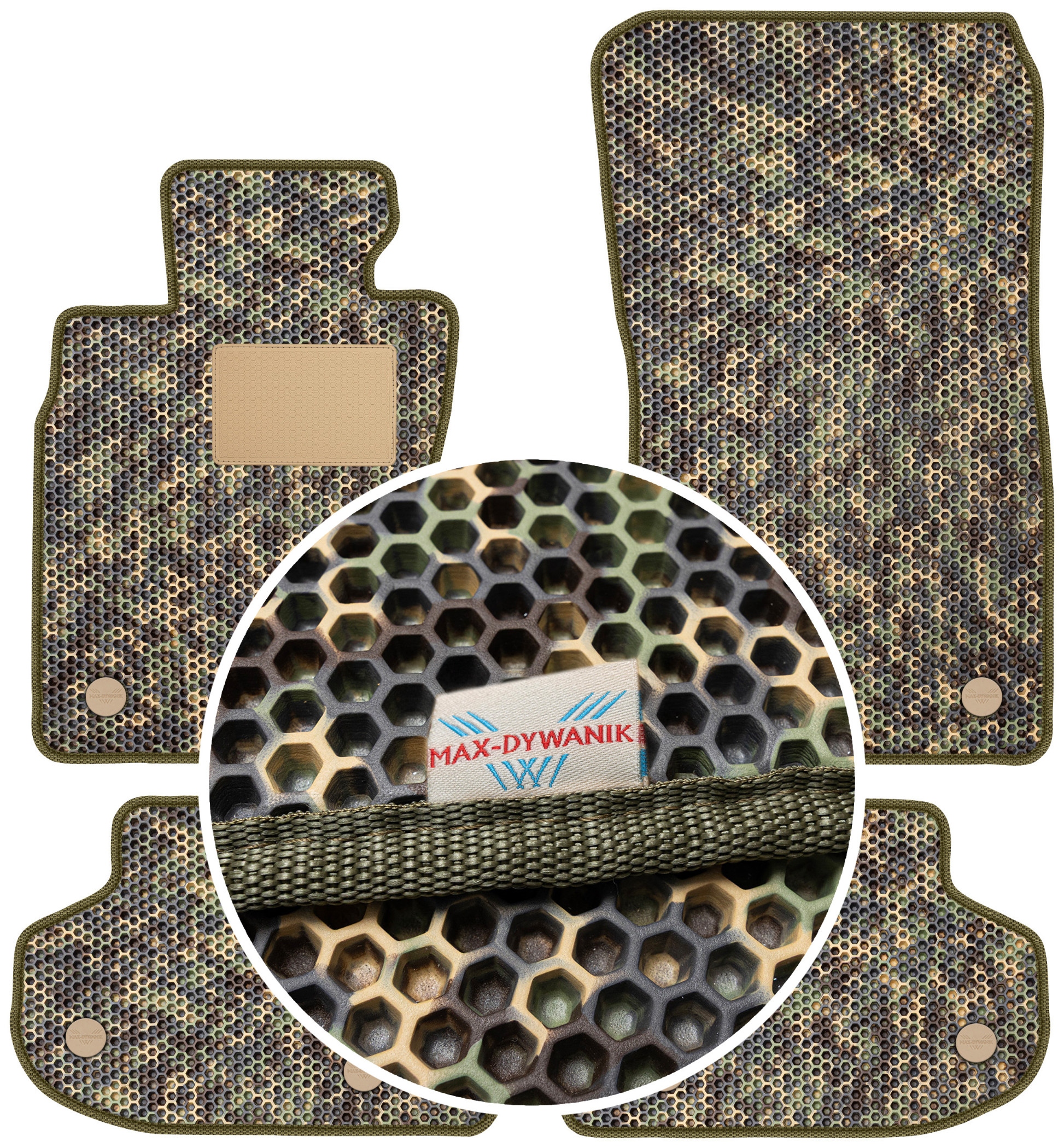 Bmw 5 F10 F11 Fl 2013-2017 Gumové rohože do auta Eva Moro