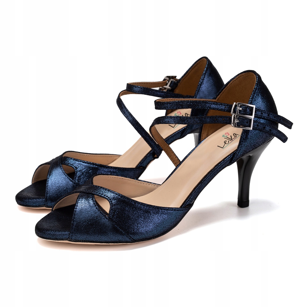 Skórzane Buty Do Tańca Tango Stylowe 7,5cm