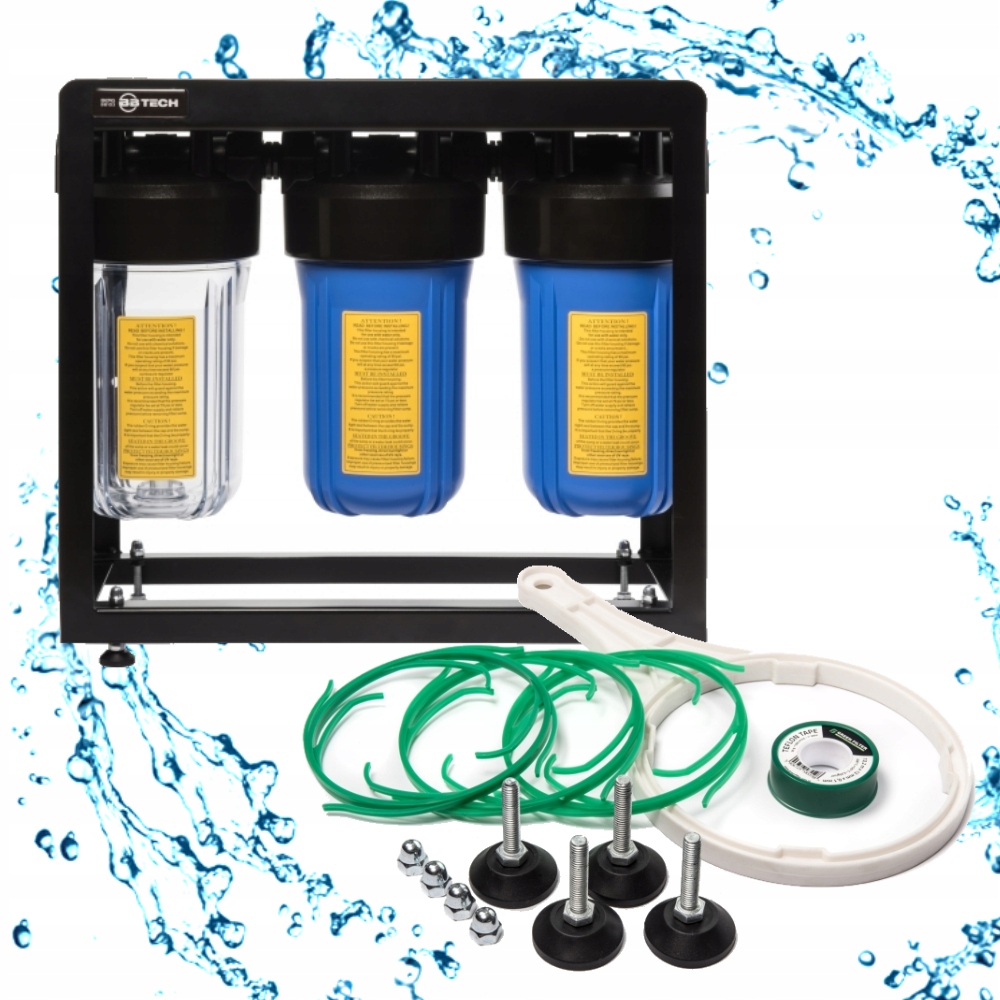 Narurový systém Bb Tech Big Blue 10" filtrační stanice vody pro dům