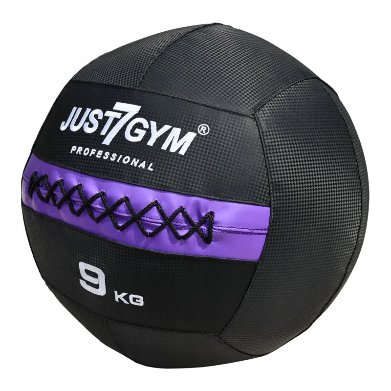 Piłka Wall Ball 1.0 Pro 9KG Lekarska Do Ćwiczeń JUST7GYM