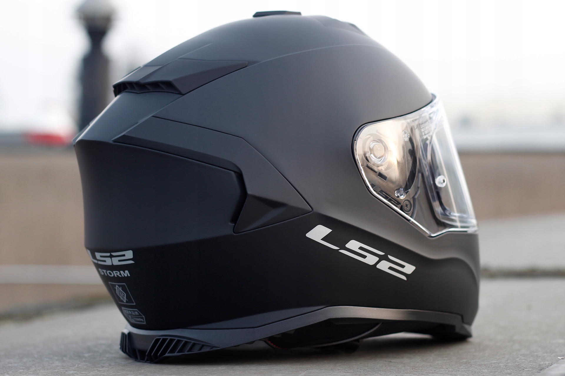 LS2 FF800 STORM BLACK MATT KASK INTEGRALNY GRATISY Producent LS2