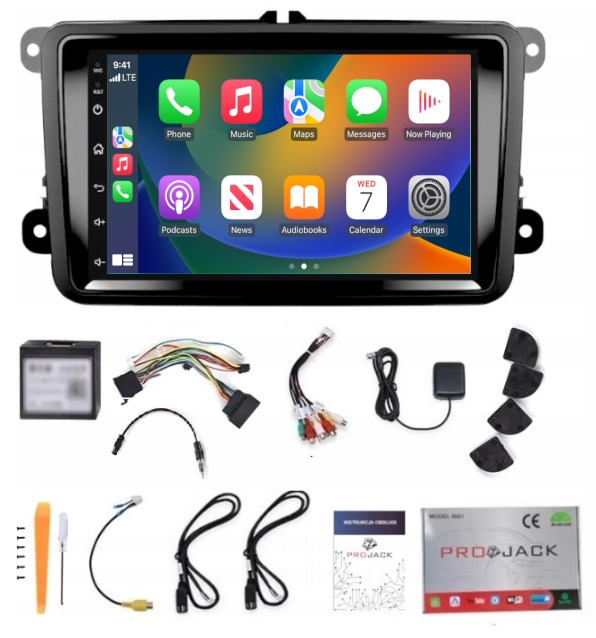 Rádio Android Auto Carplay Vw Sharan 2010 2013 Wifi Usb 6GB 128GB