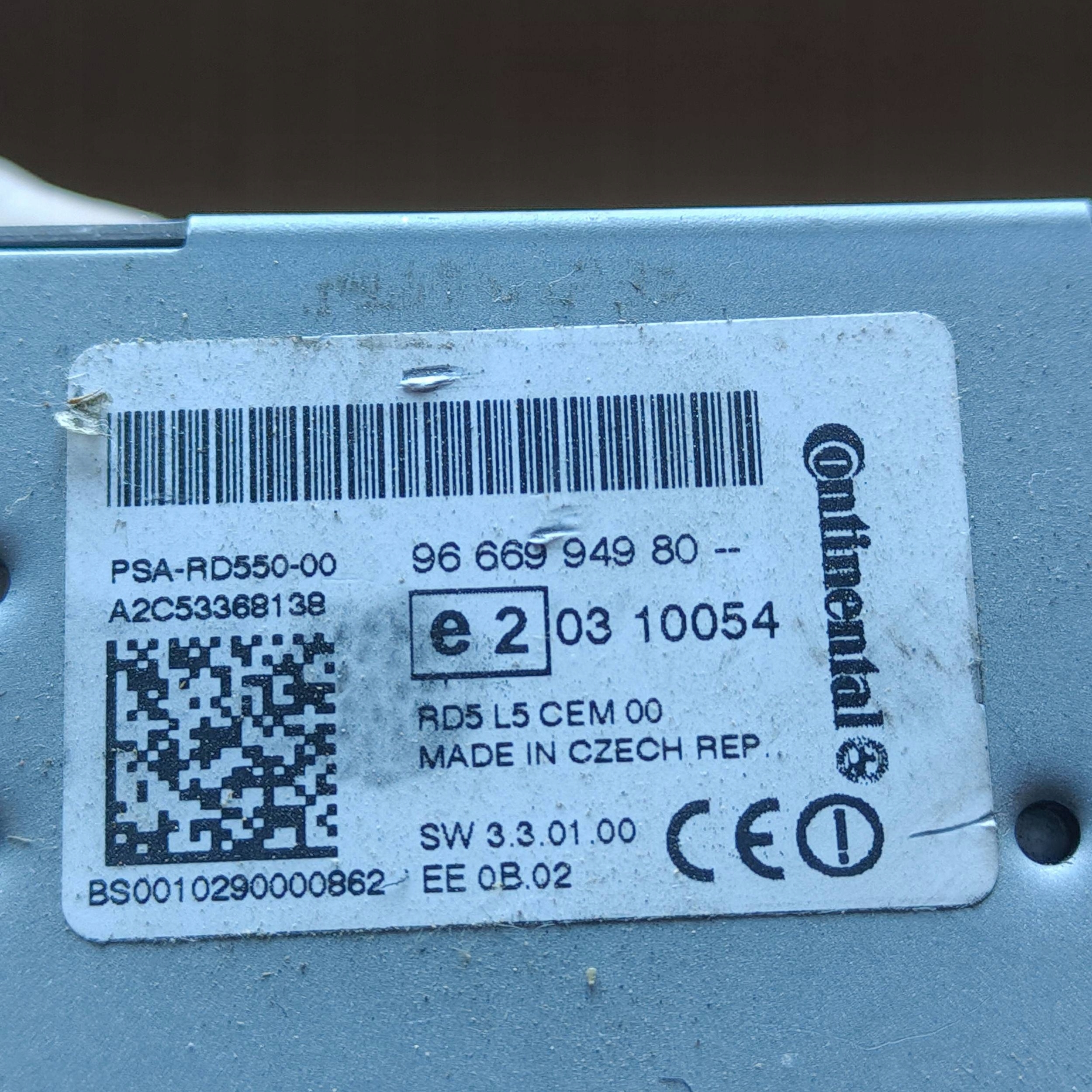 Stacja multimedialna Citroen C4 II 9666994980