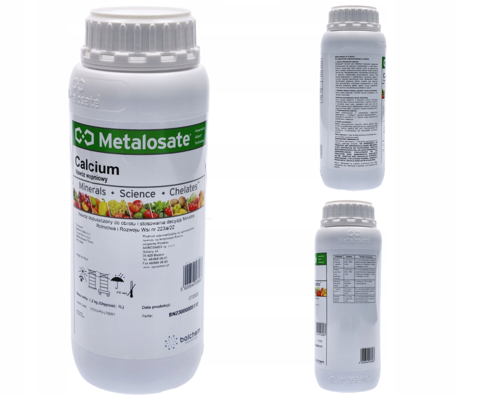 

Metalosate Ca Calcium 1L dolistny nawóz wapniowy