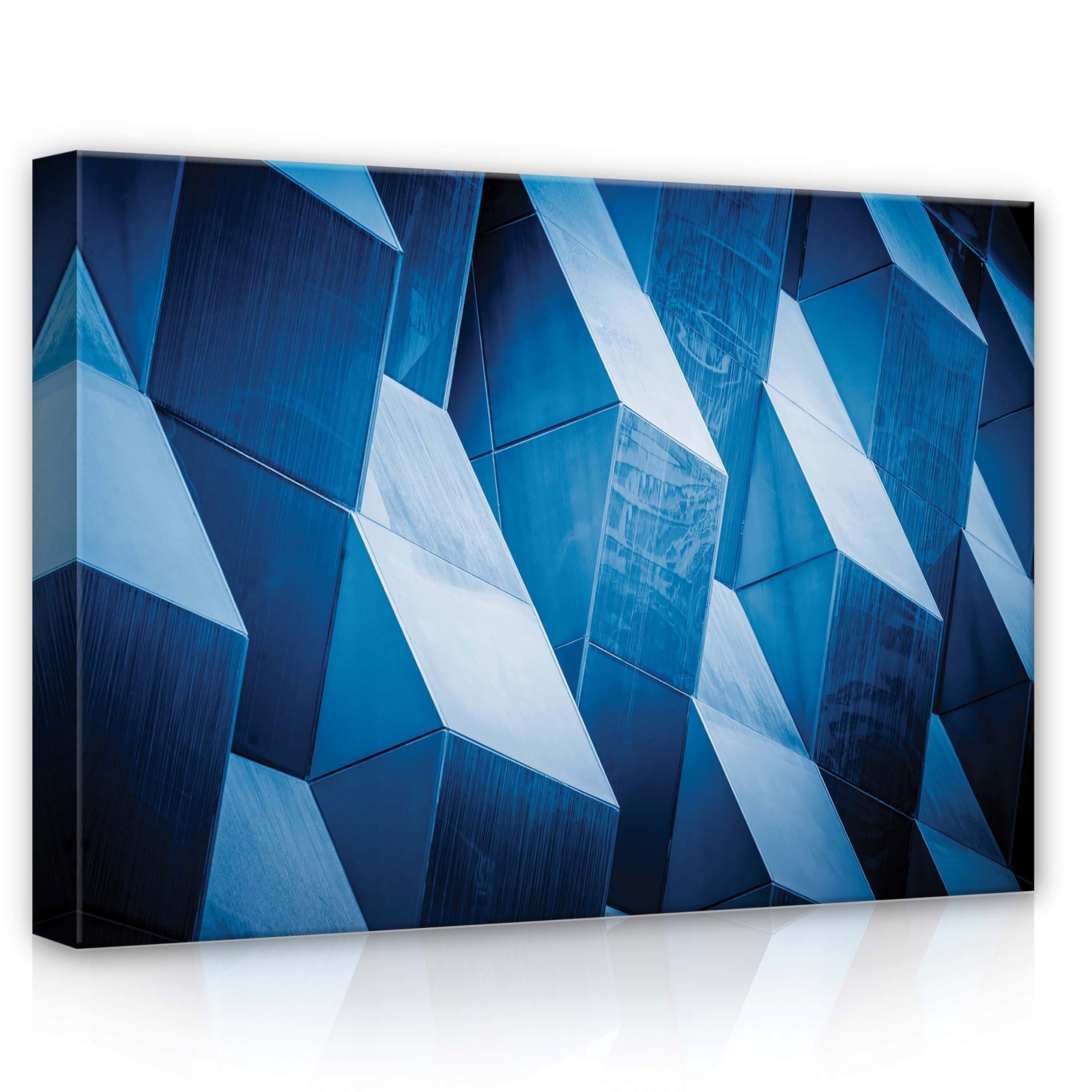 Obraz 70x50 Geometrické postavy modrá abstrakce minimalismus umění