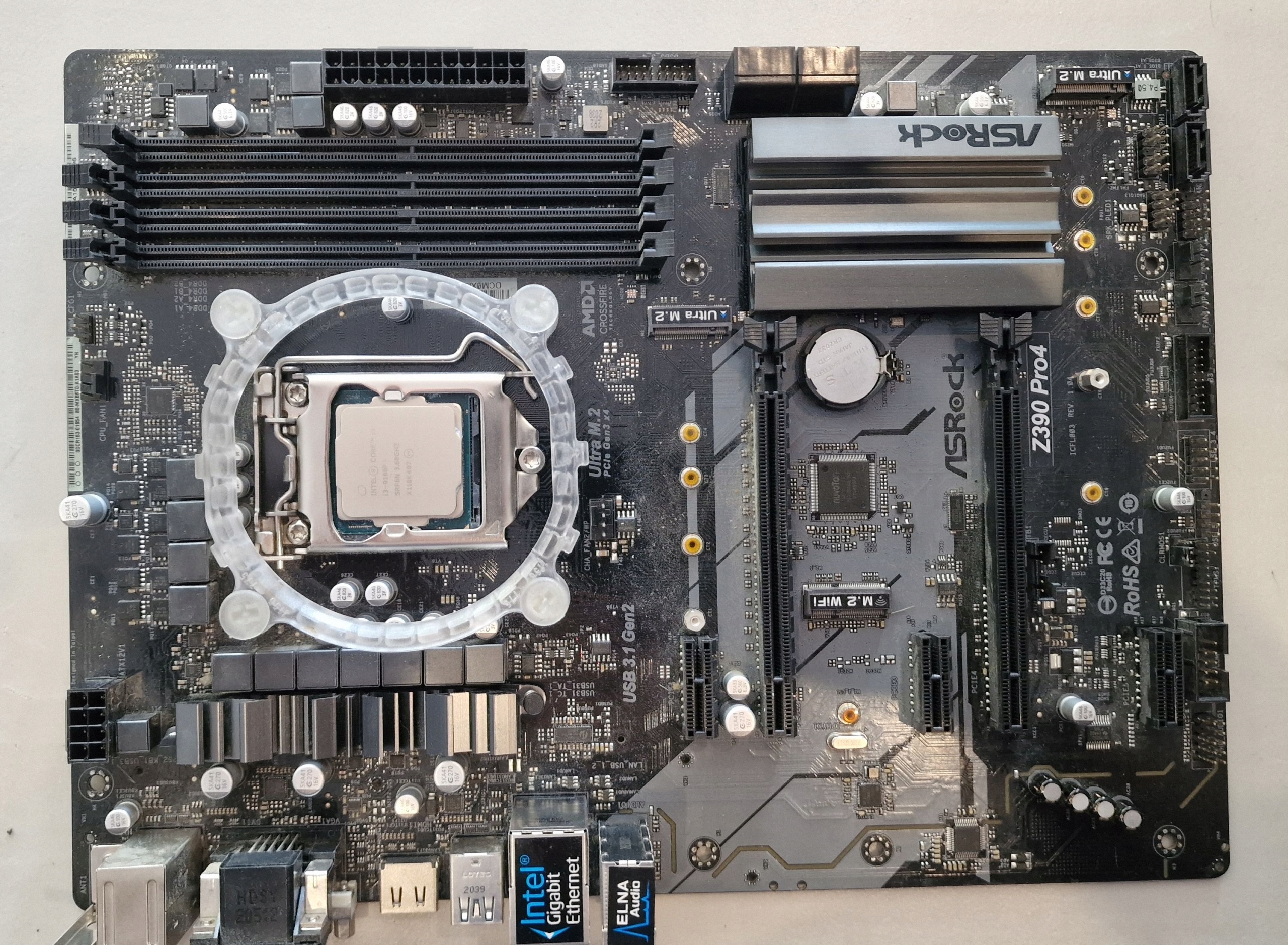 Płyta główna ATX ASRock Z390 Pro4 + Procesor Intel Core i3