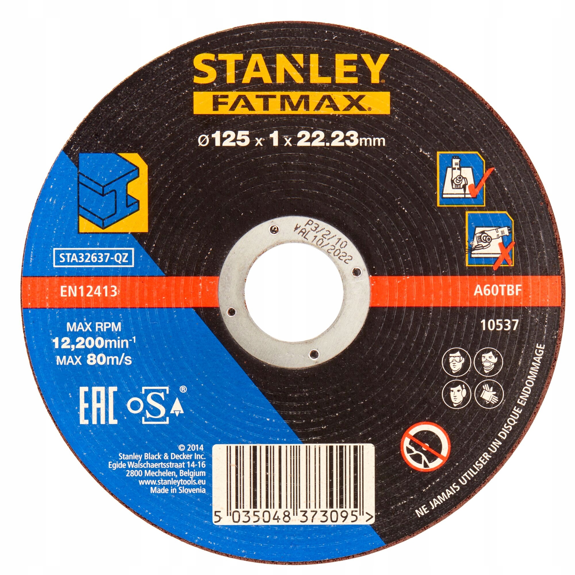 

Stanley Tarcza Tnąca 125x1mm Do Metalu STA32637