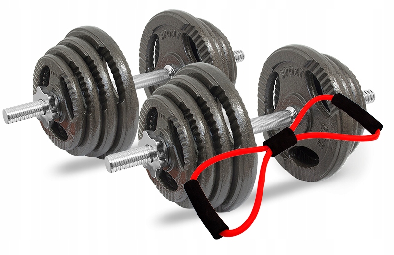 

Hantle 50KG Żeliwo Kierownice Zestaw 2 X 25 Kg