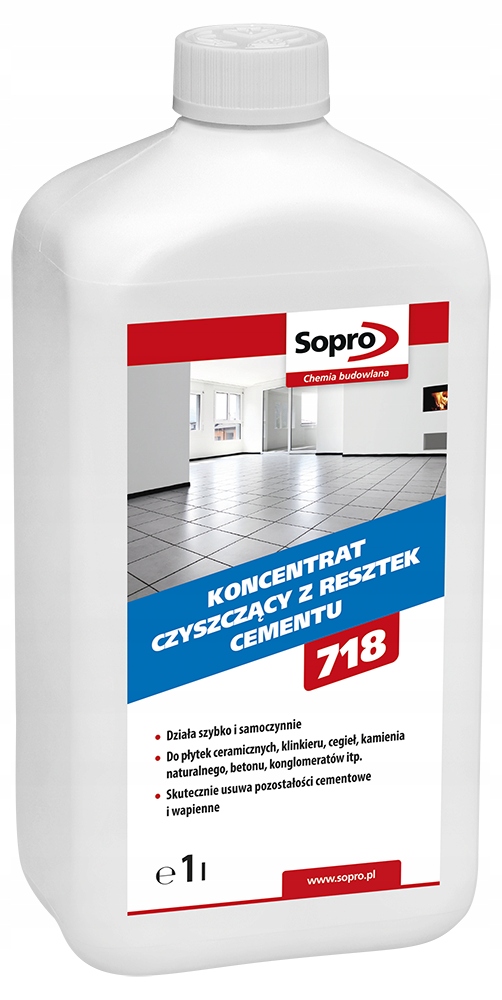 

Sopro 718 Koncentrat czyszczący z resztek cementu