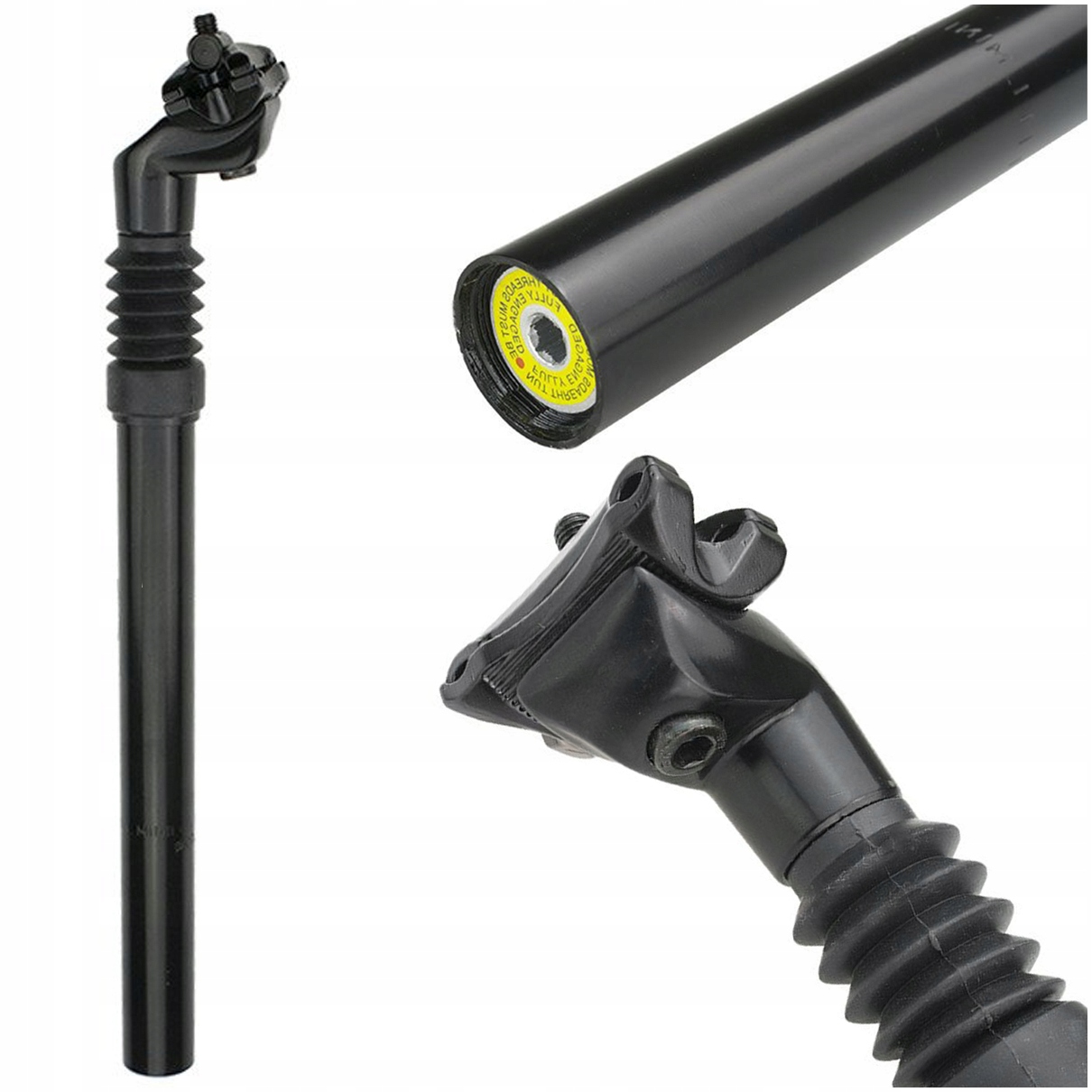 SZTYCA AMORTYZOWANA WSPORNIK SIODEŁKA ROWEROWEGO 27,2mm 350mm