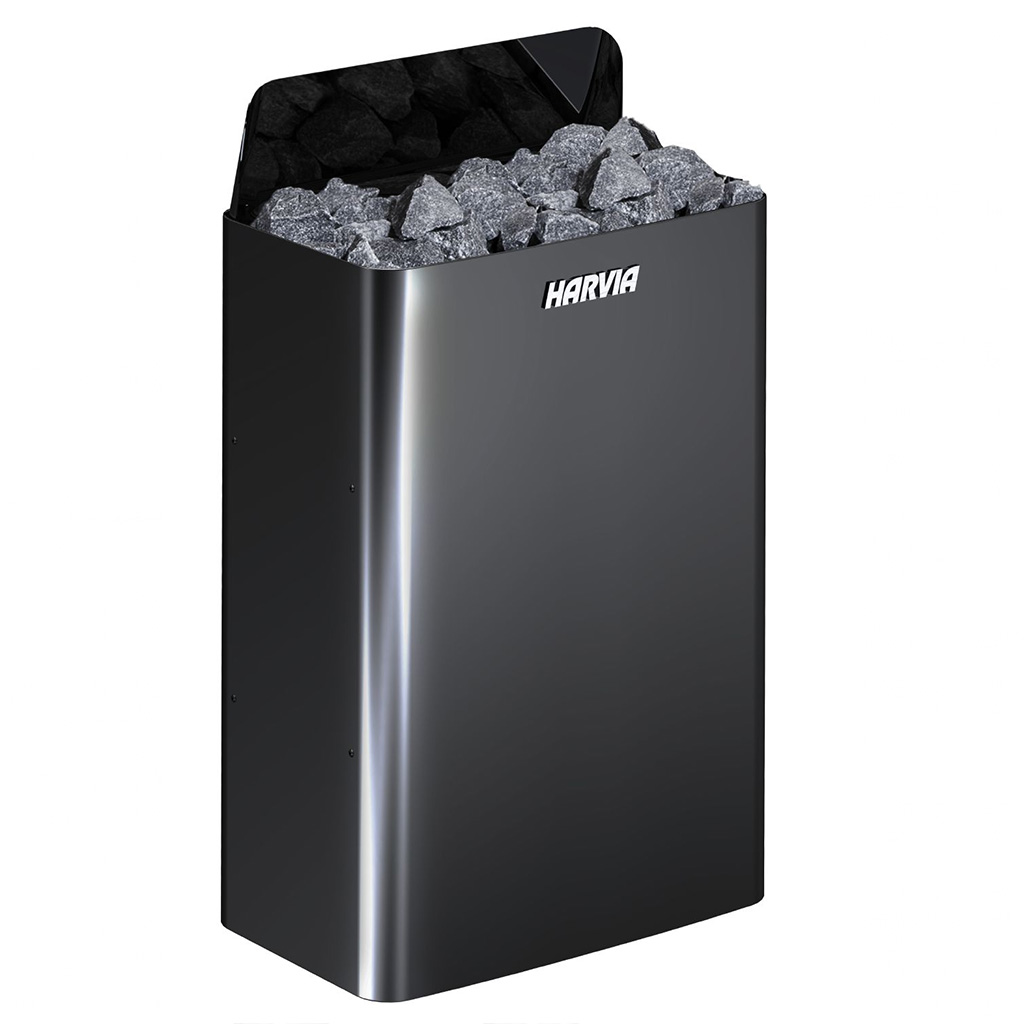 Kamna do sauny Harvia The Wall SW90E Black Steel mají výkon 9 kW