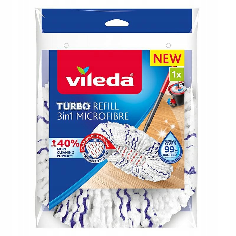 Levně Vileda Turbo 3v1 Microfibre Vložka Do Mopu 167749.