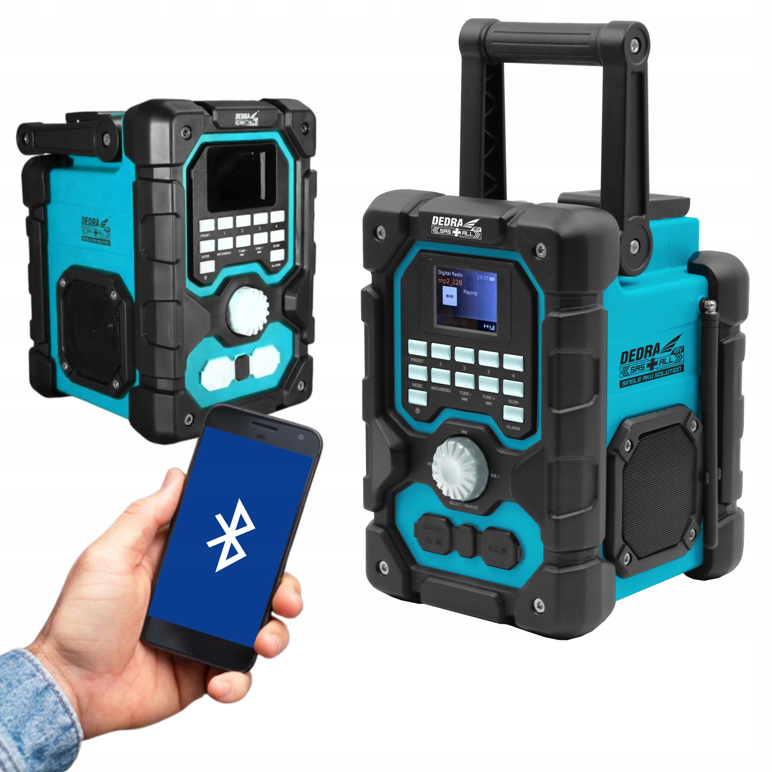 

Dedra Radio Budowlane DED7006BT Dab+/fm Bluetooth