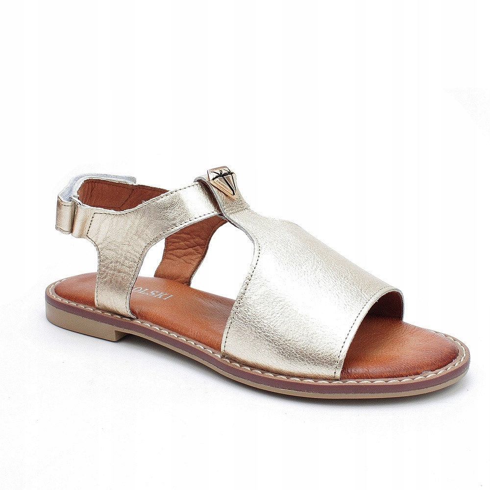 Sokolski L25-163 Zlaté Sandálky Kůže vel. 36