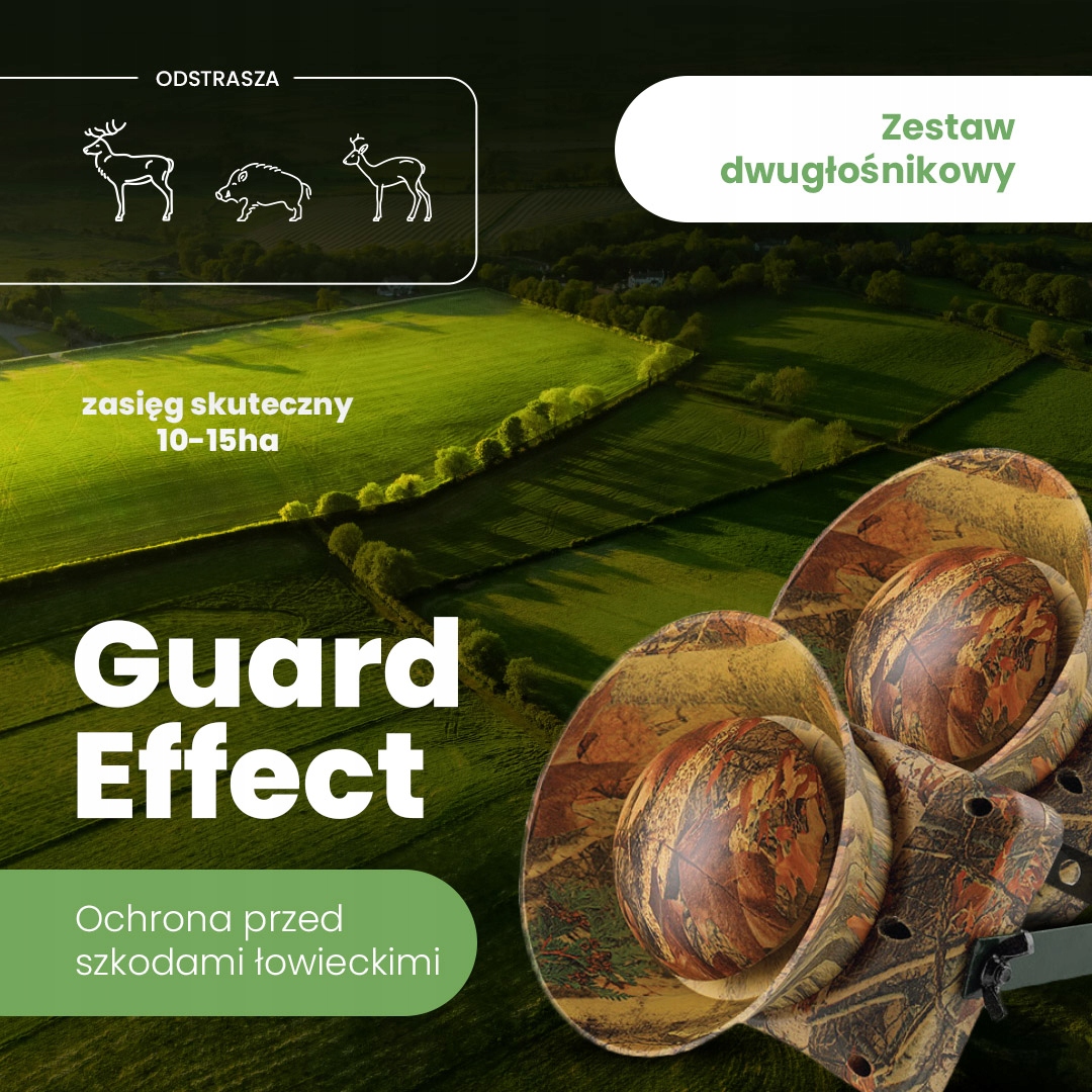 Guard Effect Agropixel odpudzovač zvierat – dvojreproduktorový set