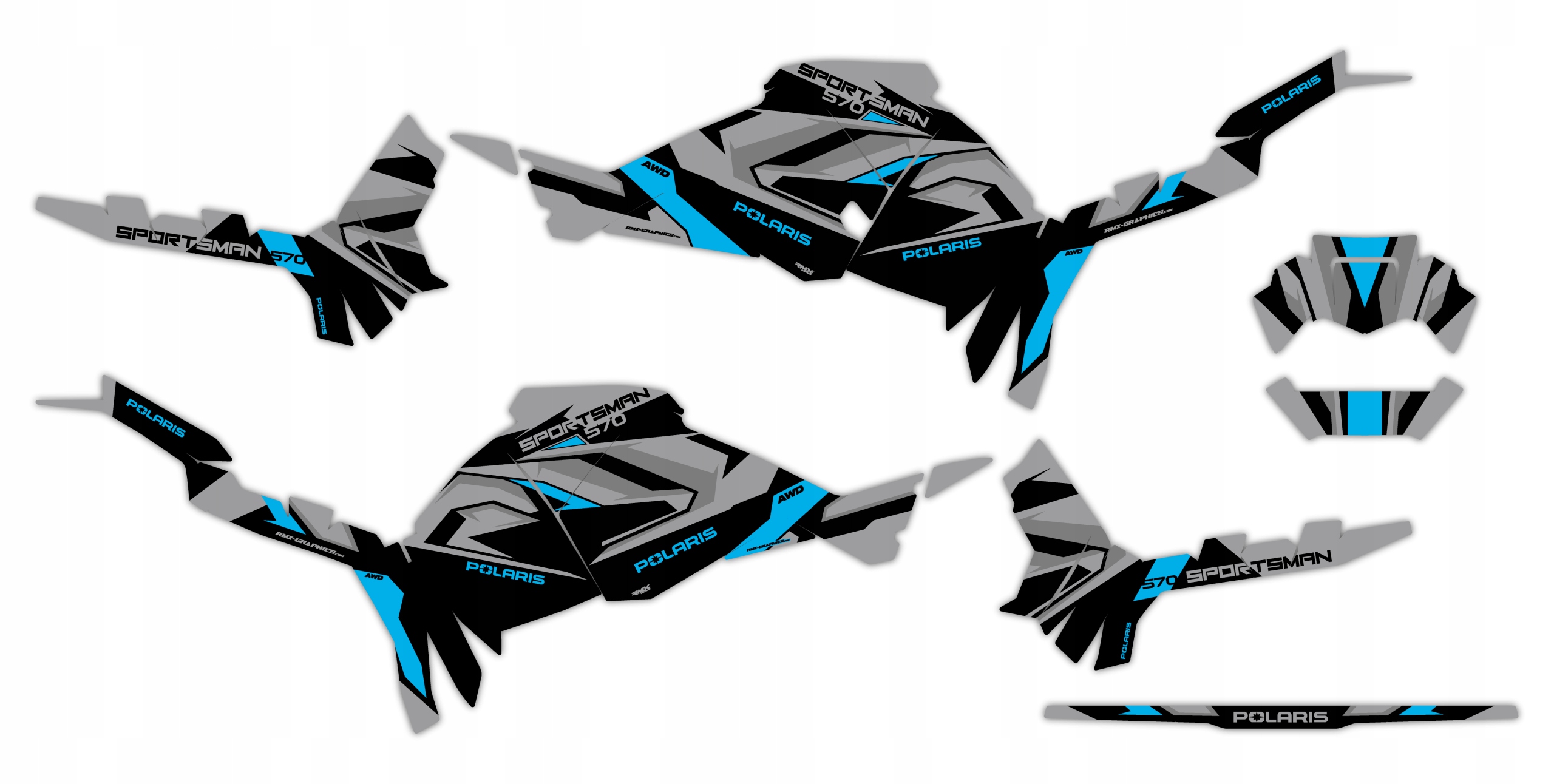 Dýha Samolepky Polaris Sportsman Touring 570 2025+ #1907525