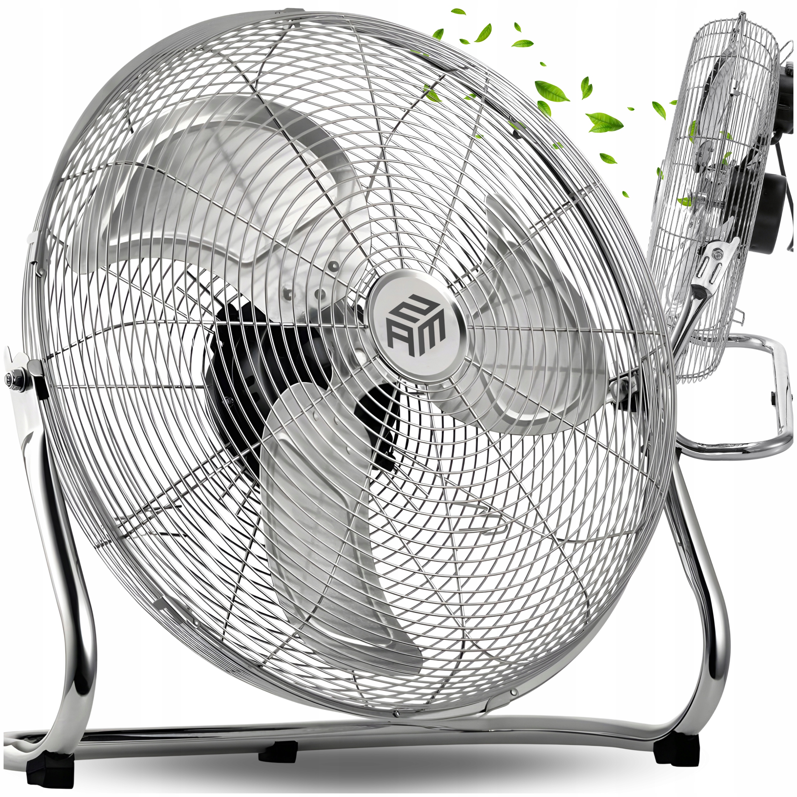 Podlahový Ventilátor Cirkulátor Zam 110W Průmyslový Velký Tichý Hliníkový