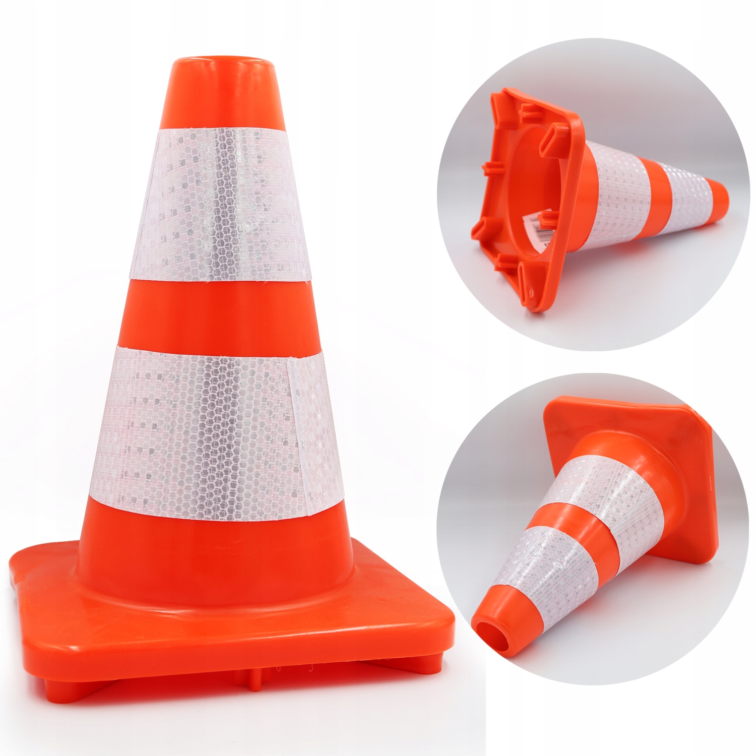 PACHOŁEK DROGOWY SŁUPEK OSTRZEGAWCZY ODBLASKI 30CM