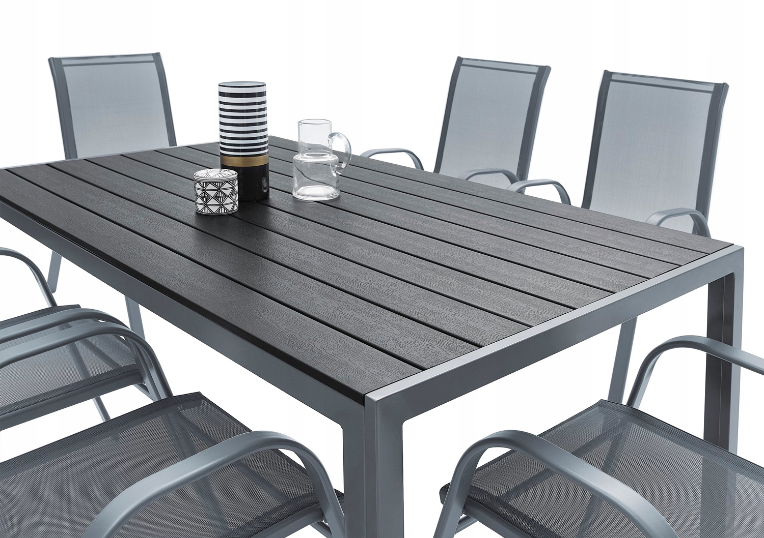 MEBLE OGRODOWE ZESTAW STÓŁ 6+1 NA TARAS BALKON Rodzaj stół i krzesła