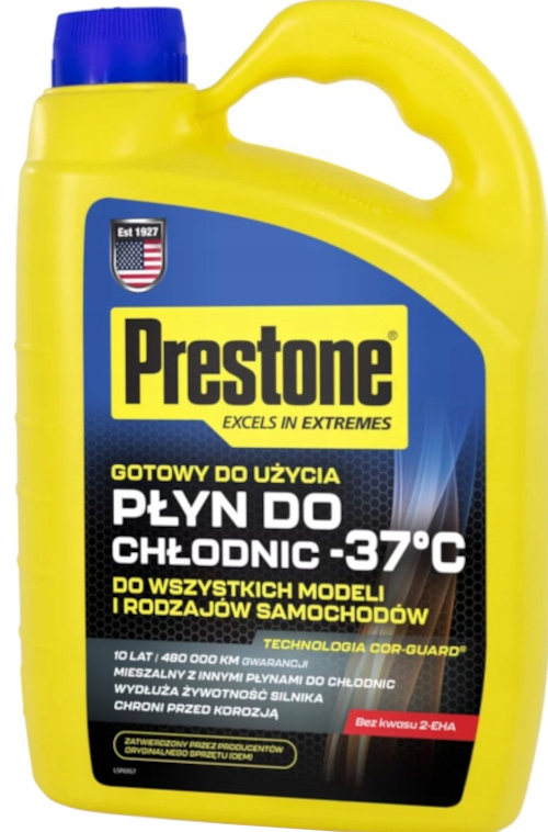 Prestone płyn do chłodnic do -37C 4L mieszalny