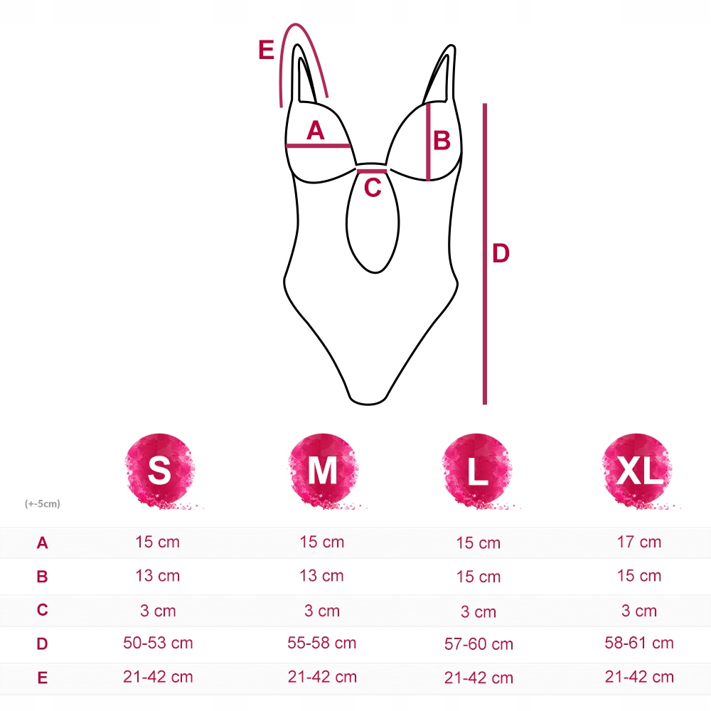 DAMSKIE BODY BEZ PLECÓW BIUSTONOSZ STRINGI MODELUJĄCE DUŻY DEKOLT BIAŁE L Rozmiar L