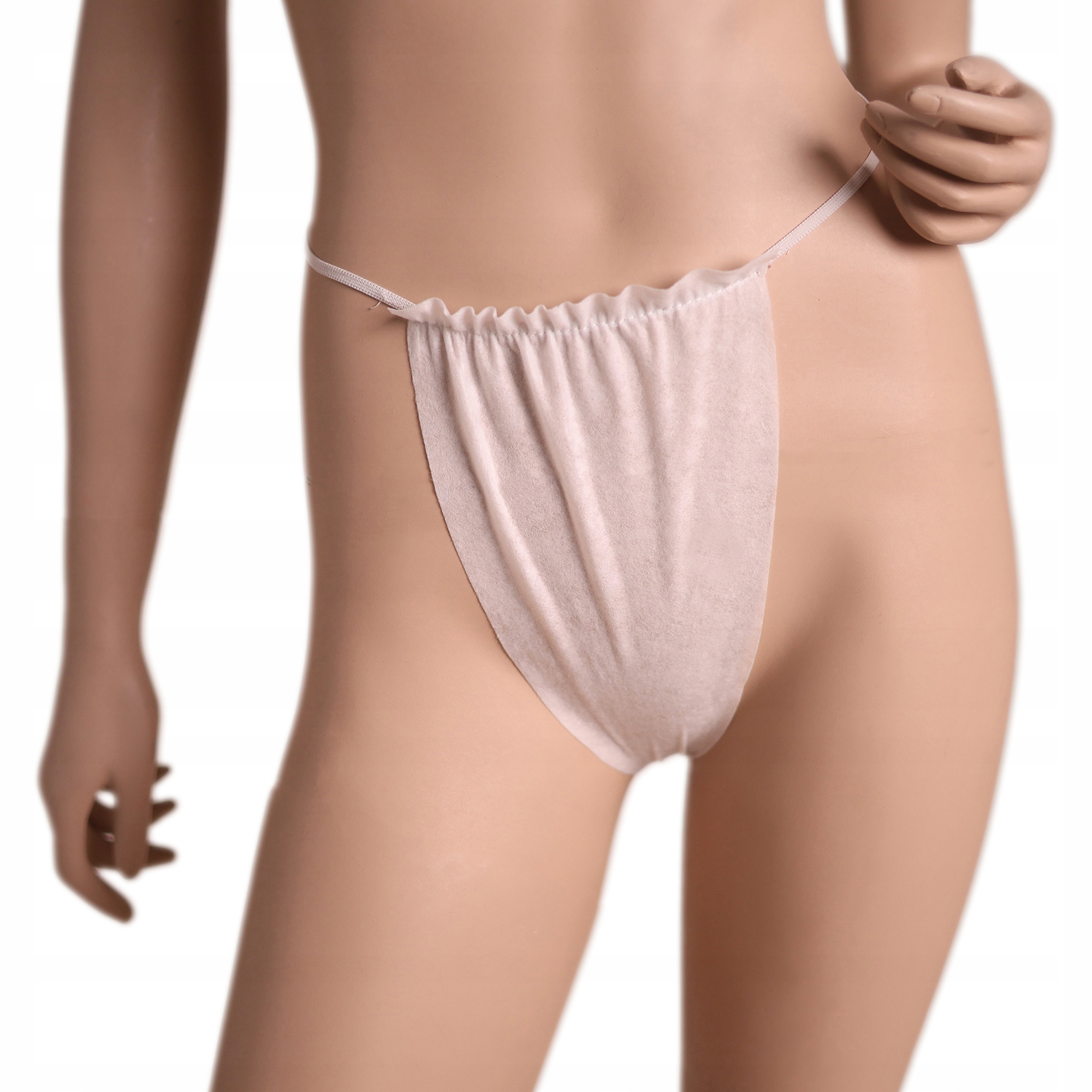 Tanga Na Jedno Použití Dámské Bílé S/m Kolektivně 100 ks Qms Line Premium