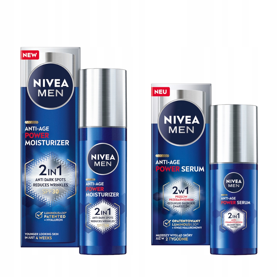 Nivea Men Anti-age Power Sérum proti vráskám 30 ml Pánský krém SPF30