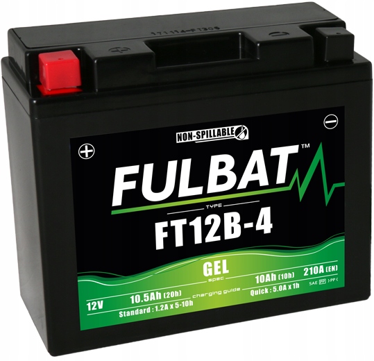 Akumulator Żelowy Fulbat YT12B-BS 10,5Ah 210A Zamiennik Yuasa Varta Exide