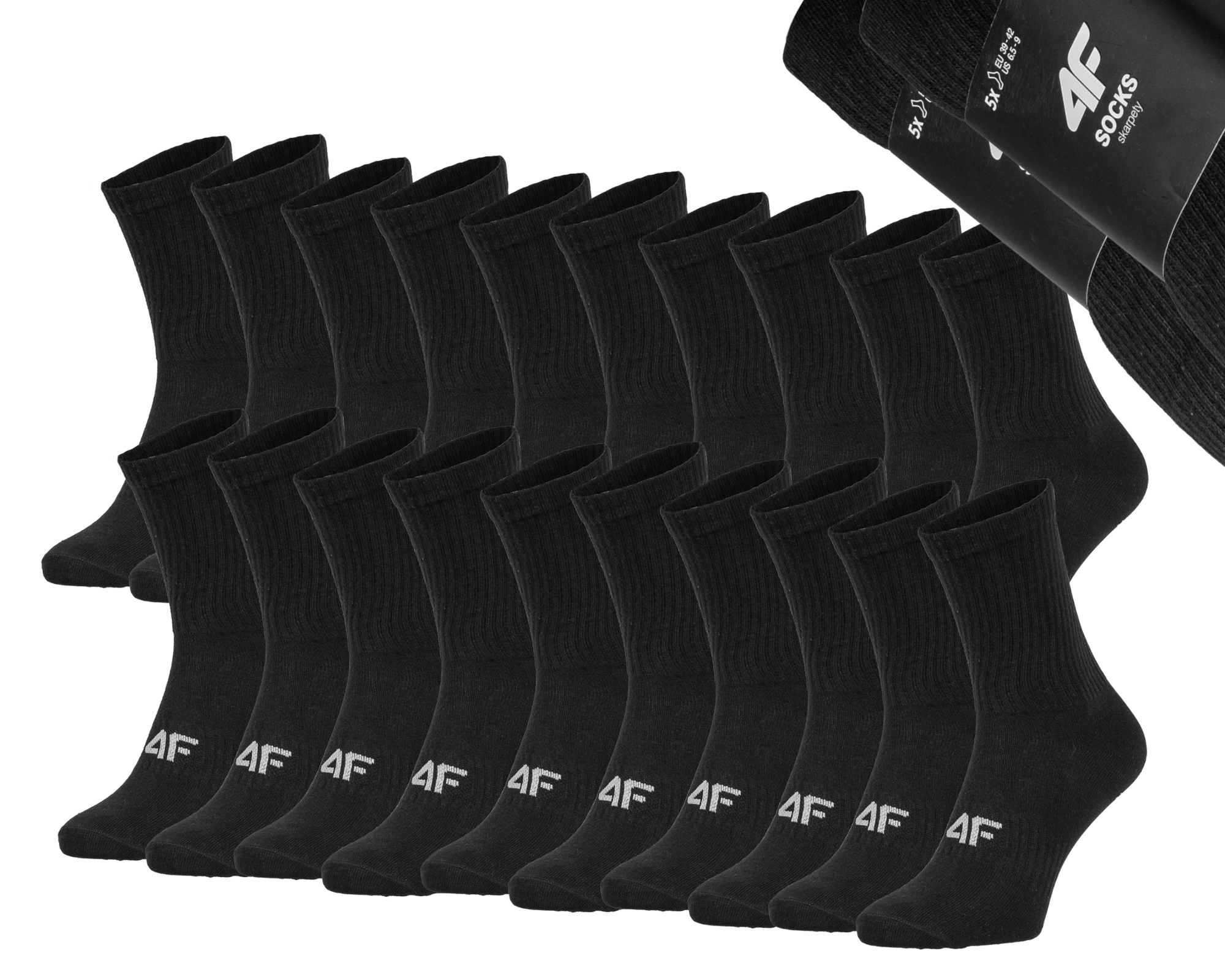 

Skarpety męskie sportowe 4F 10PAK 39-42 czarne