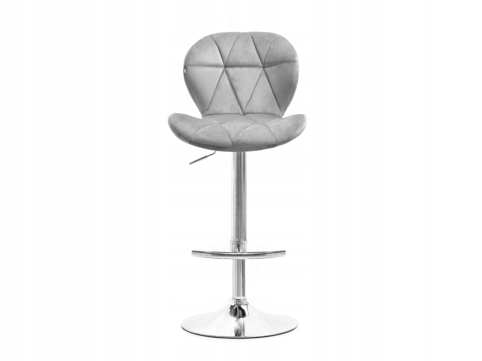 HOKER BAROWY Z PRZESZYCIAMI GLAMOUR 29 SZARY CHROM Szerokość mebla 48 cm