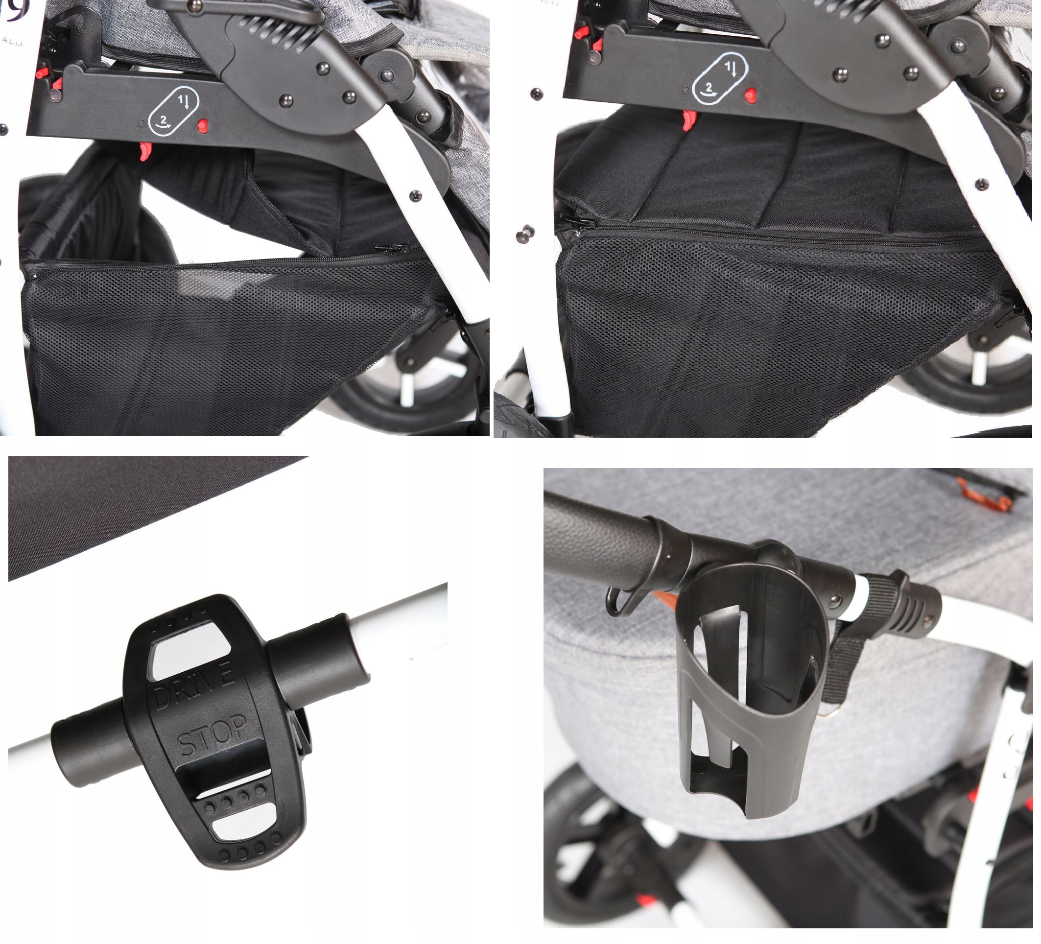 WÓZEK DZIECIĘCY BABY MERC Q9 3W1 Liczba kół 4