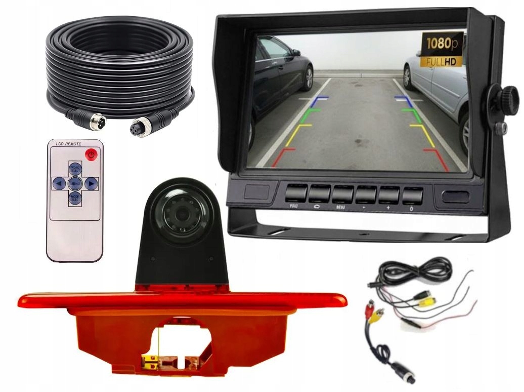 Monitor Cúvacej Kamery Toyota Proace 2007-2016 Full Hd Fisheye 170 Stupňov
