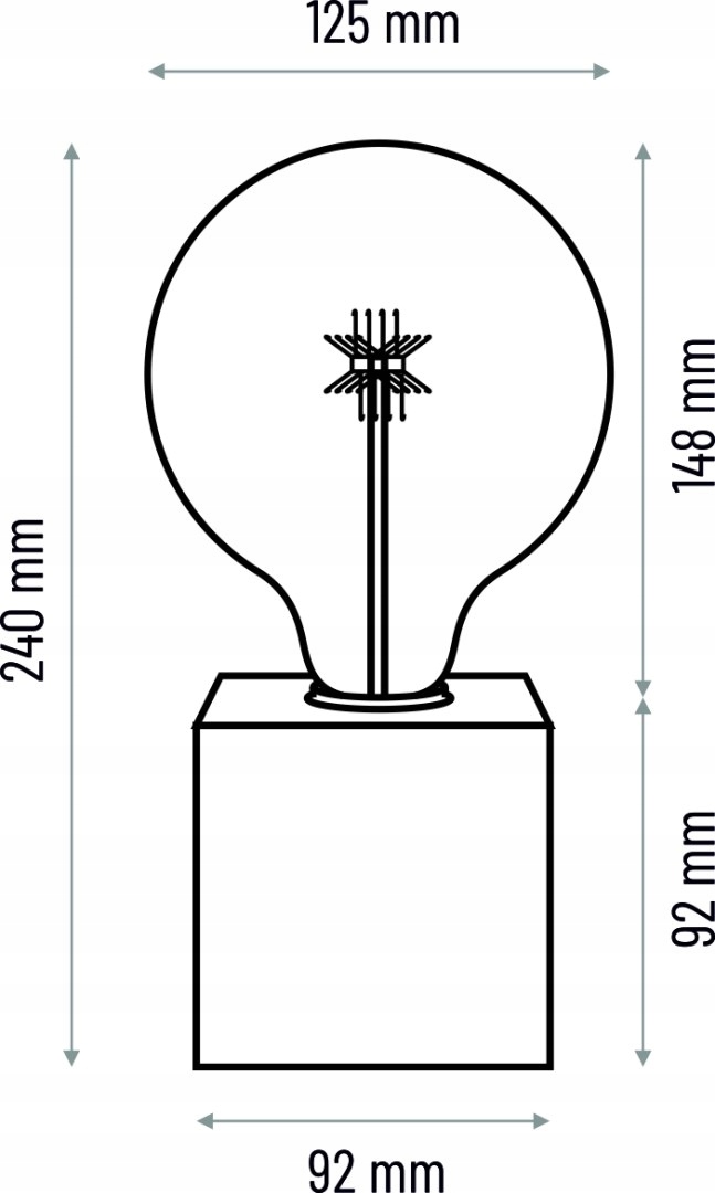 Stolová lampa Cubo 1