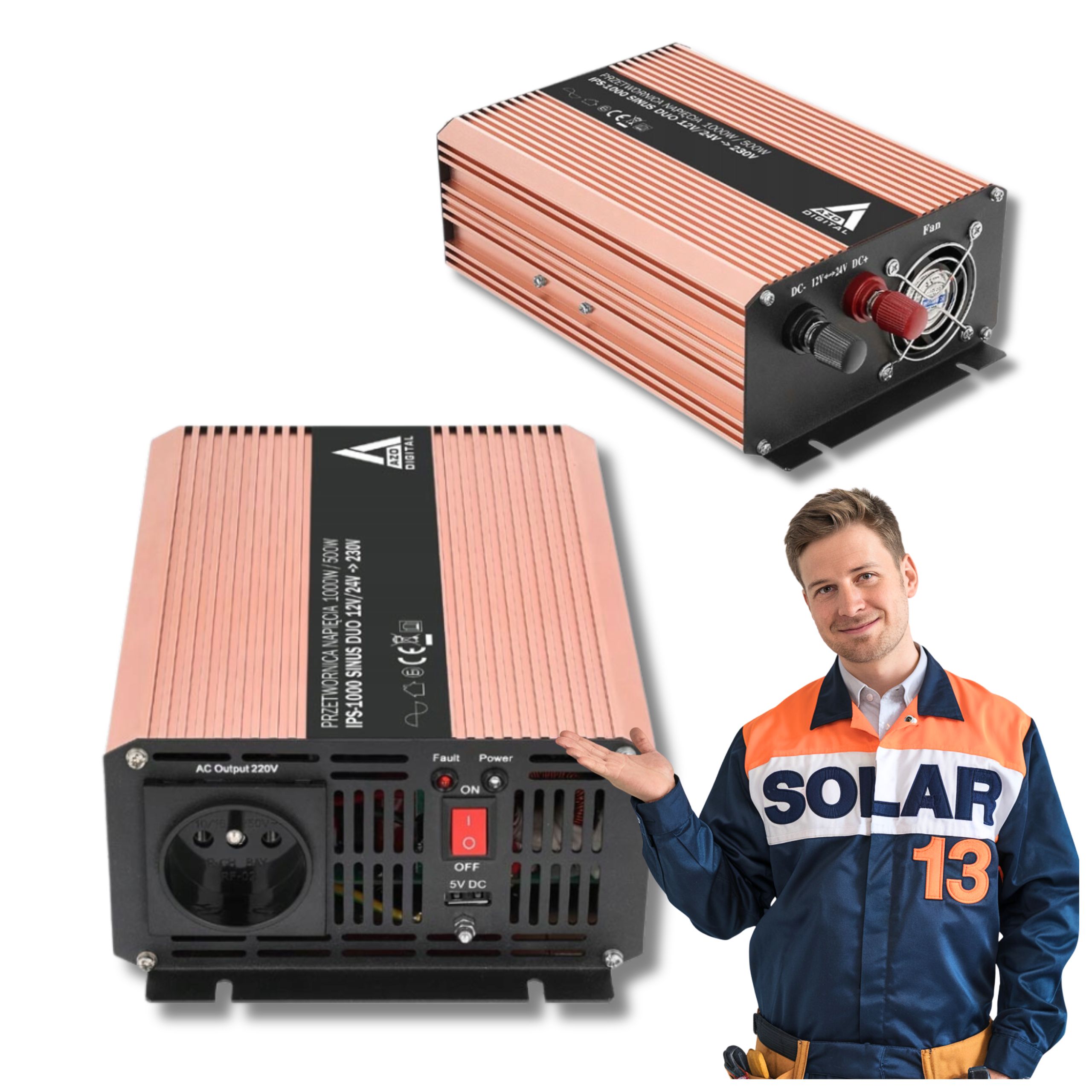 Menič napätia Azo Sinus Duo 1000W