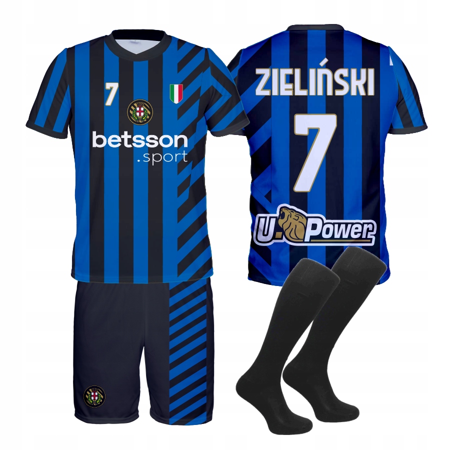 Zieliński Inter tričko kraťasy oblečení štulpny velikost 140