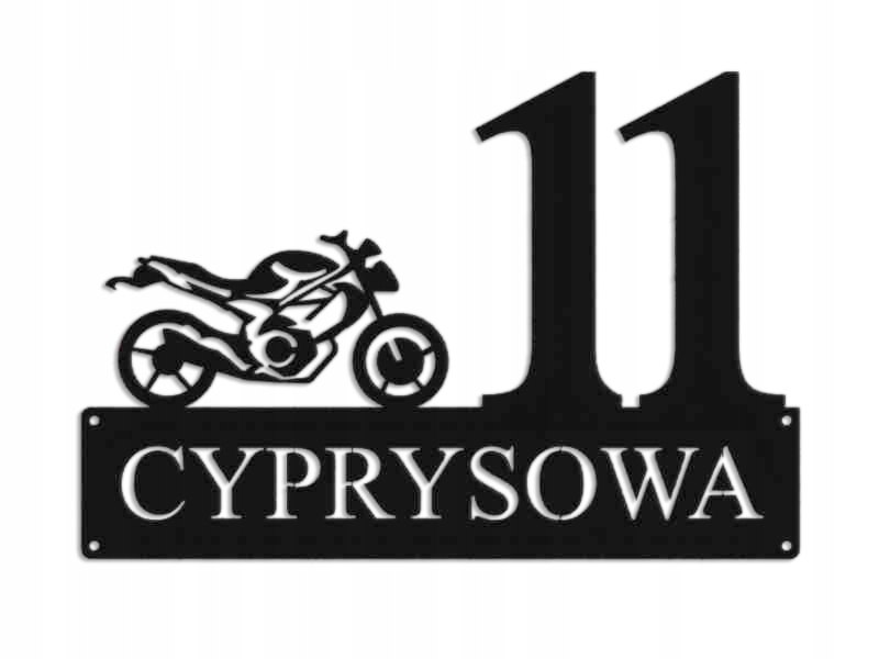 Číslo Na Dom 48 cm Tabuľa Adresa Oceľ 2 mm Ul. Rysová