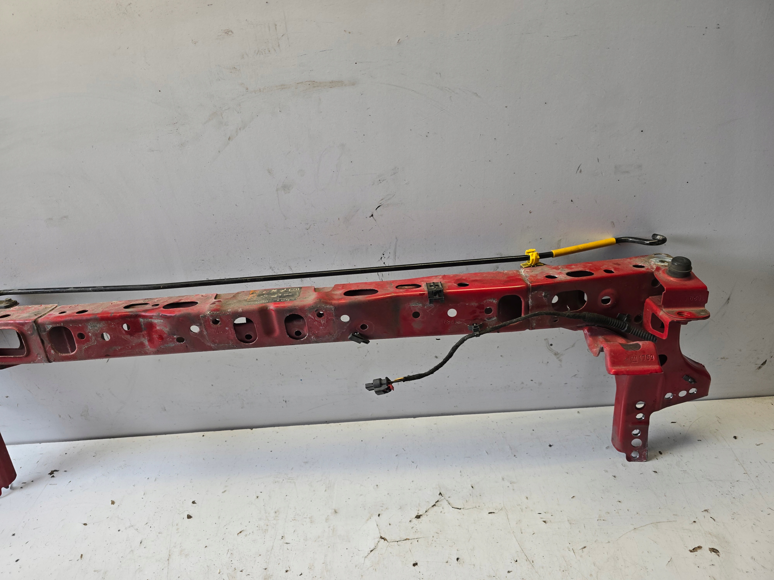 OPEL ASTRA K 5 V tension belt upper front pillar upper front red Z50S