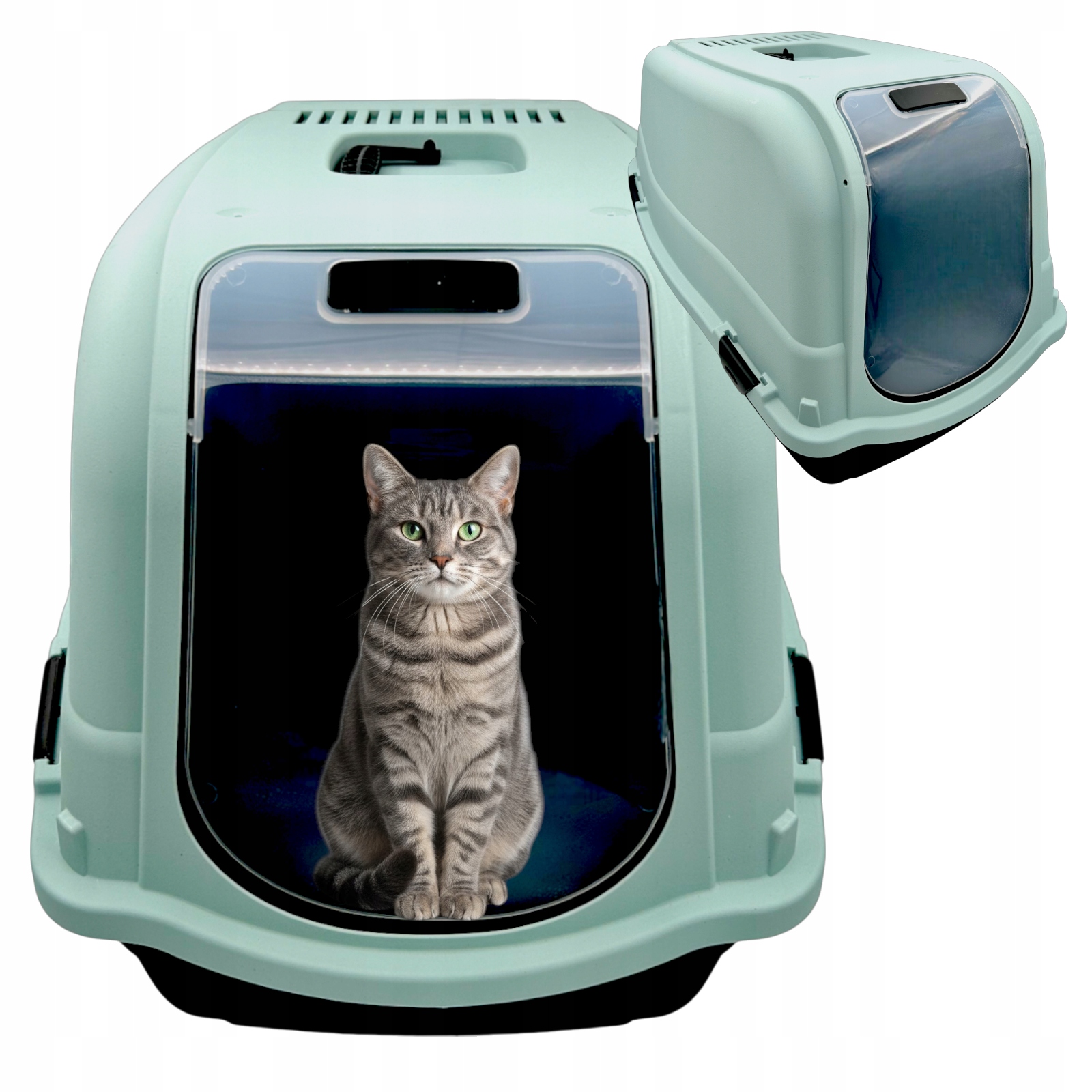 Kuweta Kryta Dla Kota Toaleta W Zestawie Z filtrem węglowym Ciche Drzwi