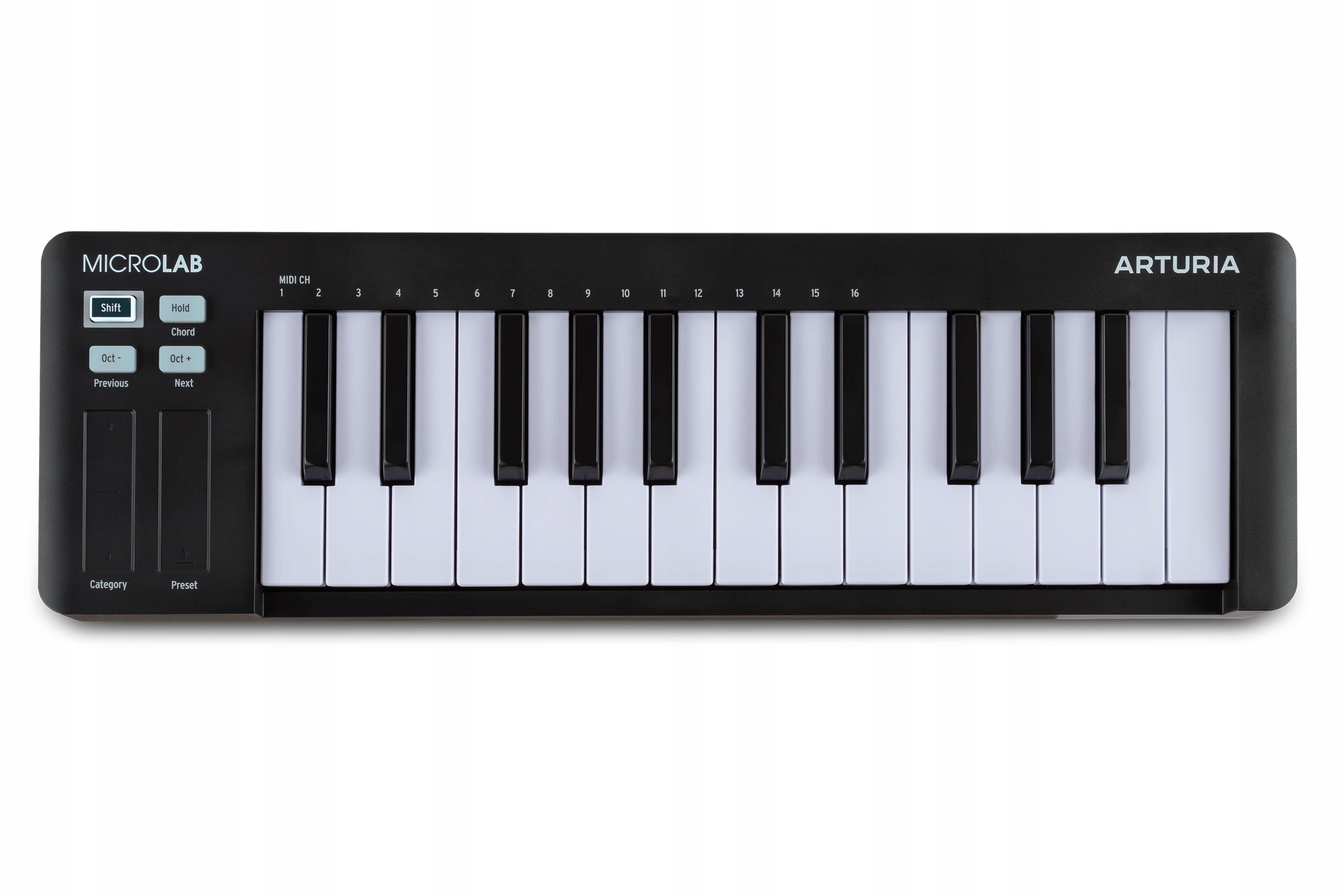 Arturia MicroLab Mk3 Black – MIDI ovládací klávesnice