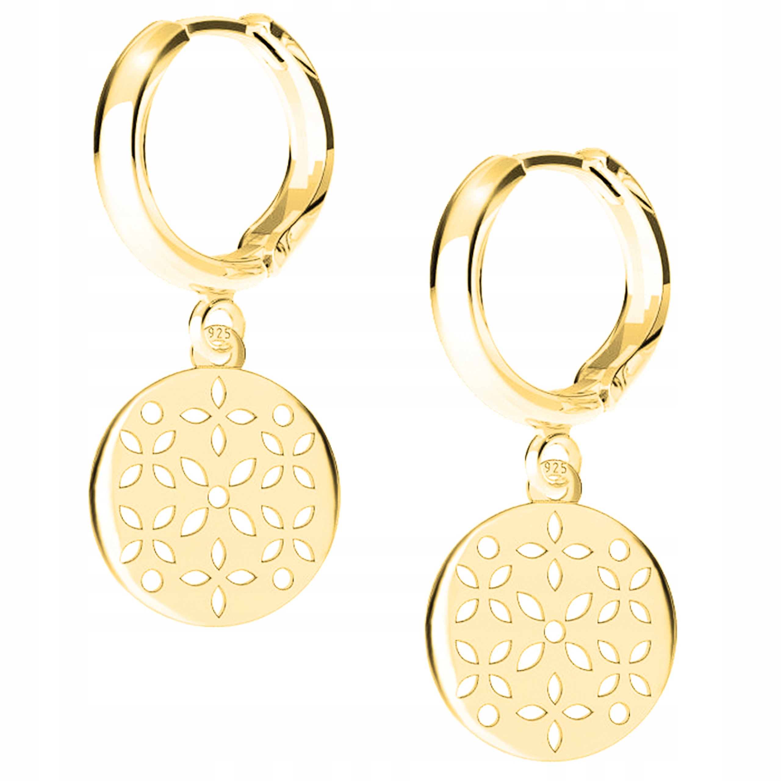 

Kolczyki złote Kwiaty Kwiatki 925