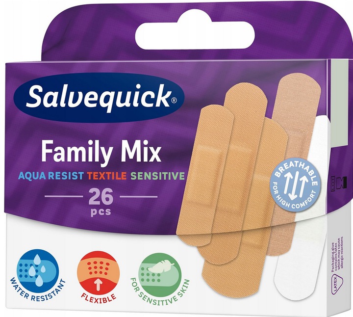 

Salvequick Family Mix Zestaw Plastrów 26szt