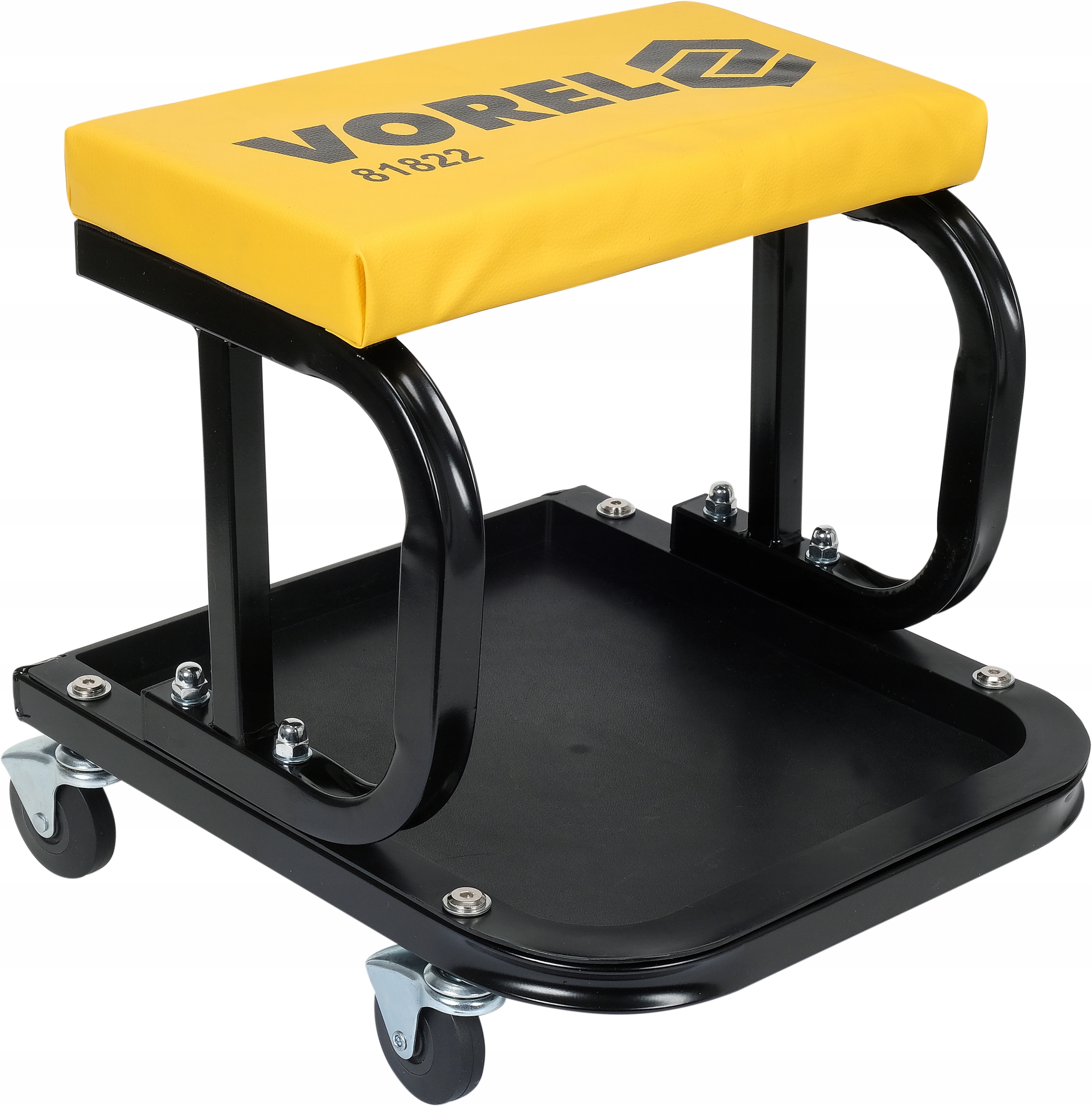 VOREL TABORET WARSZTATOWY KRZESŁO KRZESEŁKO WARSZTATOWE STOŁEK Z KÓŁKAMI