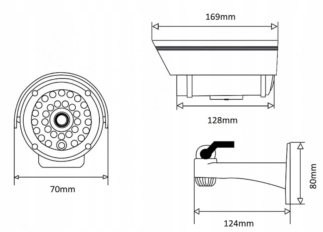 Atrapa kamery monitoringowej Orno CD-3/B Kod producenta CD-3/B