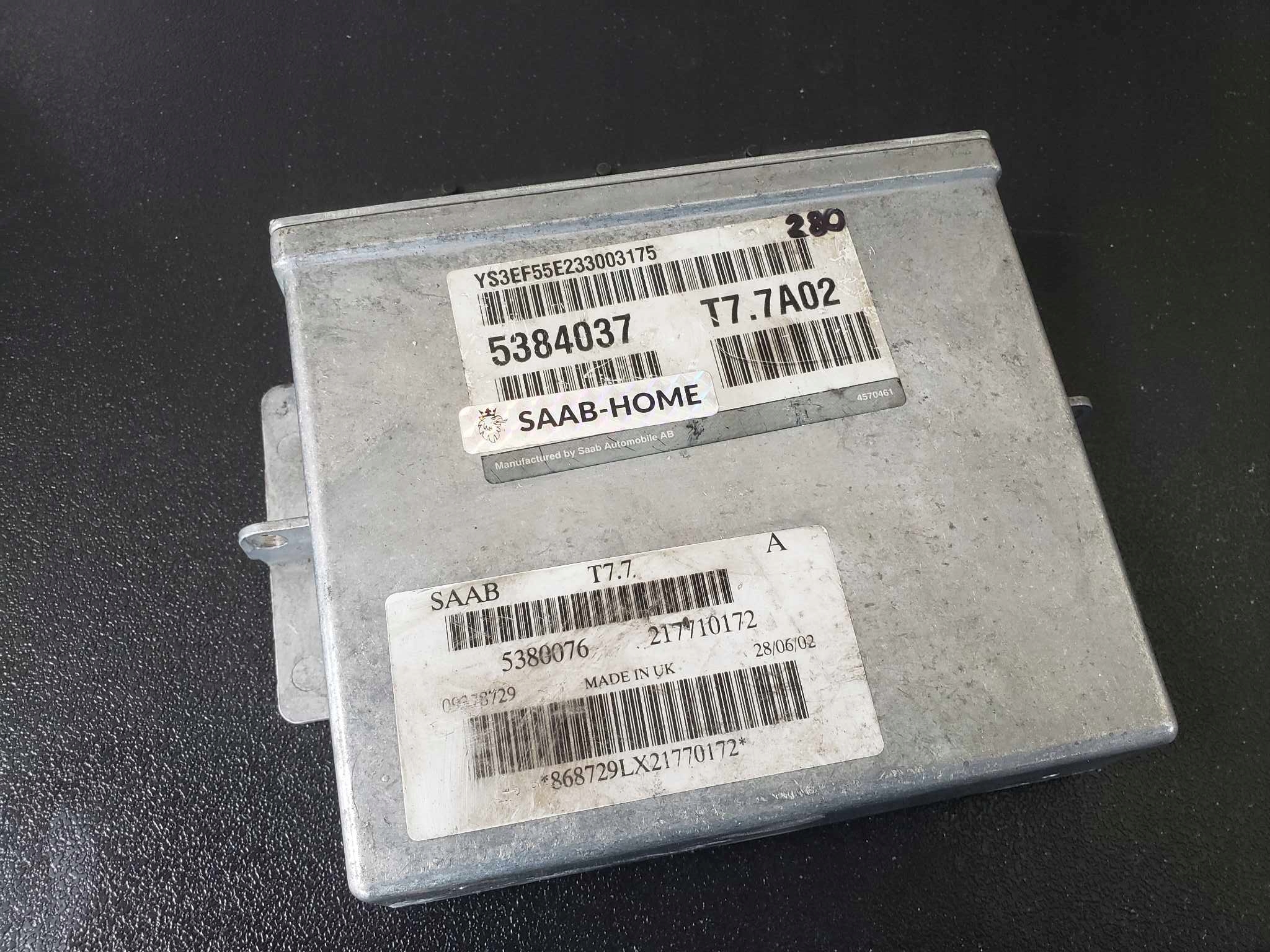 computer control unit ECU SAAB 9-5 95 5384037 T7.7A02