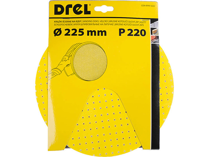 

Krążek Ścierny Na Rzep Żyrafy Papier 225mm P220 X6