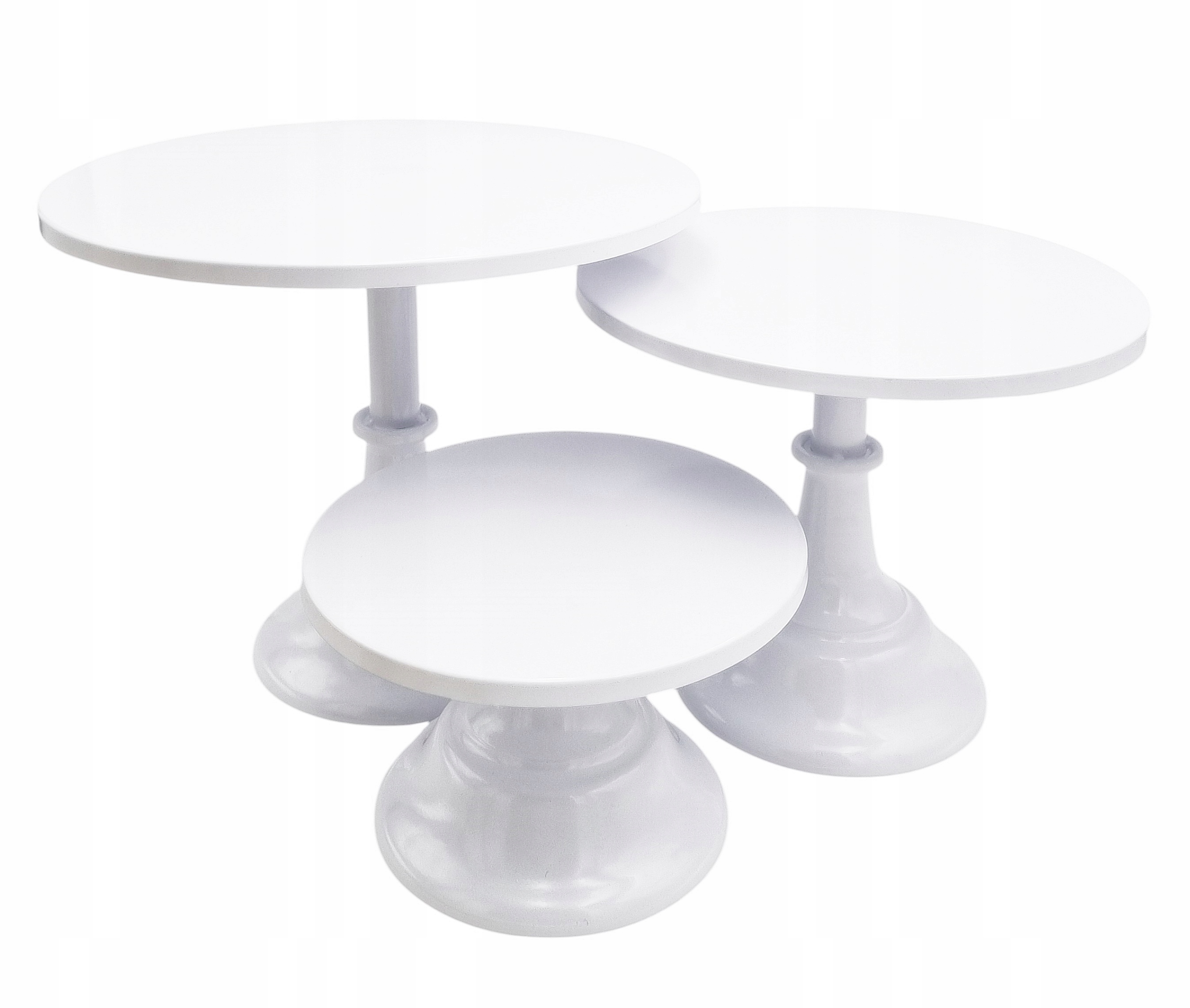 Sada Kovových Etažérů Na Dorty, Muffiny, Ovoce Bílá YX20-58 Sladký Stůl